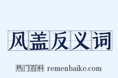 风盖反义词是什么意思的图片